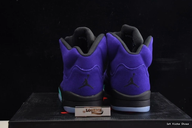 1st Kicks Shoes Air 136027-500 Grape Alternate Retro Jordan 5 0726